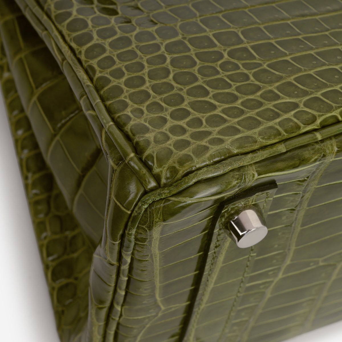 Hermès Birkin 25 - Vert Veronese Crocodile Porosus | Palladium Hardware