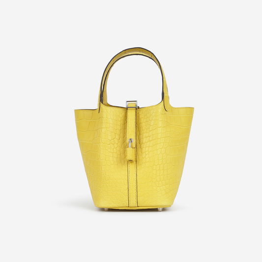 Hermès Picotin 18 - Mimosa Alligator Mississippiensis | Palladium Hardware