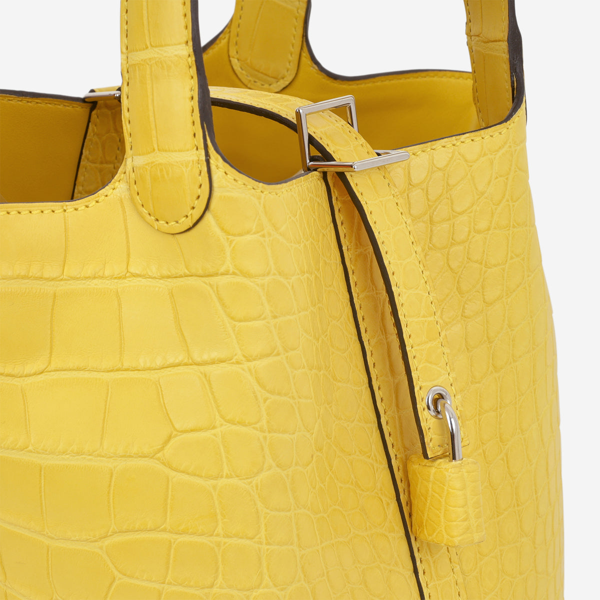 Hermès Picotin 18 - Mimosa Alligator Mississippiensis | Palladium Hardware