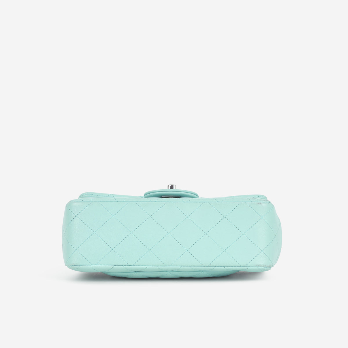 Chanel Mini Rectangular - Tiffany Blue Lambskin | Silver Hardware