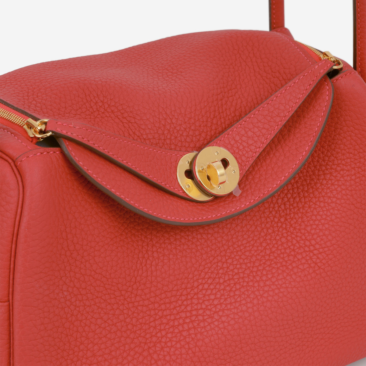 Hermès Lindy 26 - Vermillion Clemence | Gold Hardware