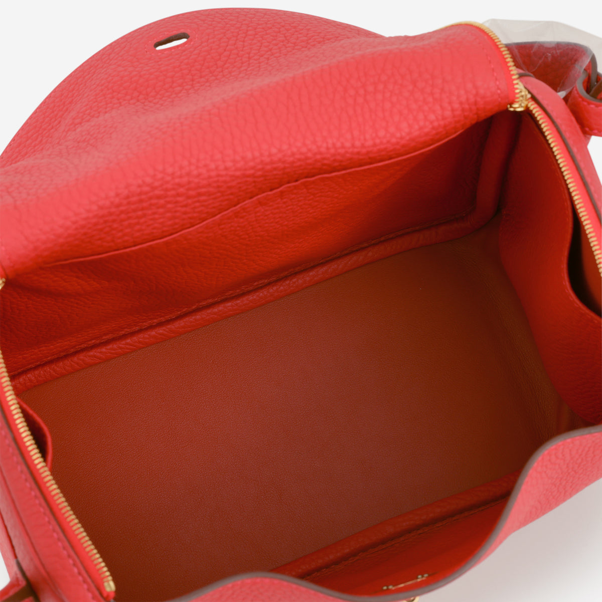 Hermès Lindy 26 - Vermillion Clemence | Gold Hardware