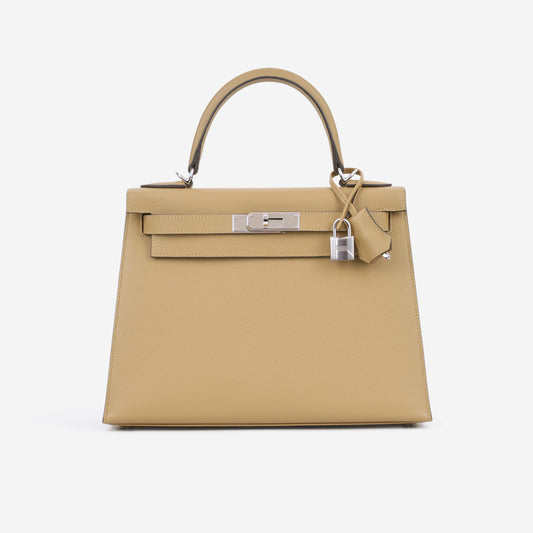Hermès Kelly 28 - Poussiere Epsom | Palladium Hardware