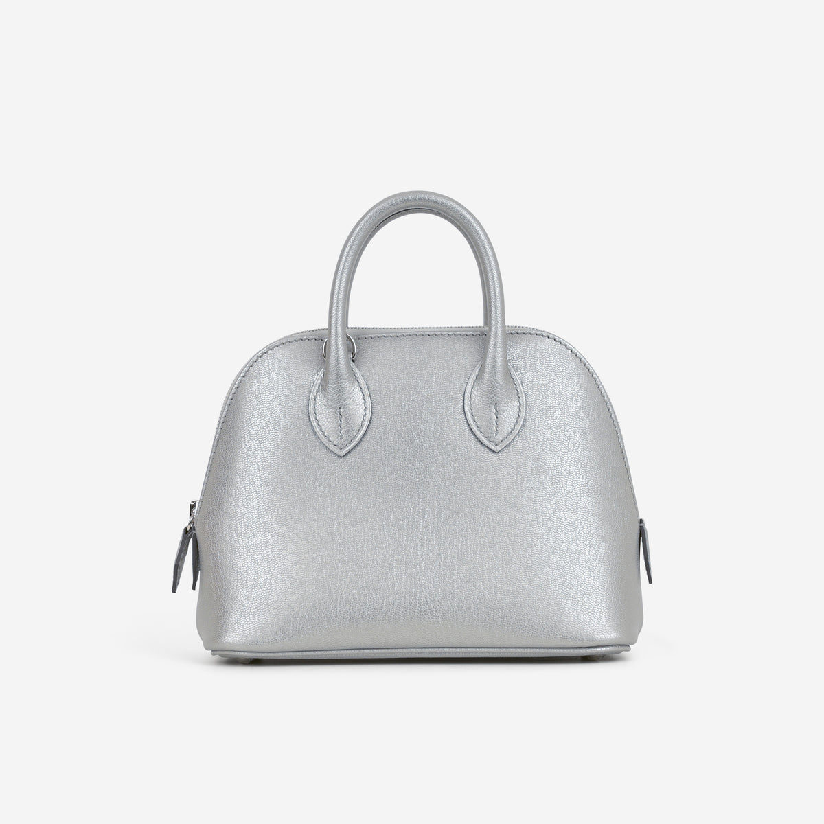 Hermès Mini Bolide - Argent Chevre Chamkilight | Palladium Hardware