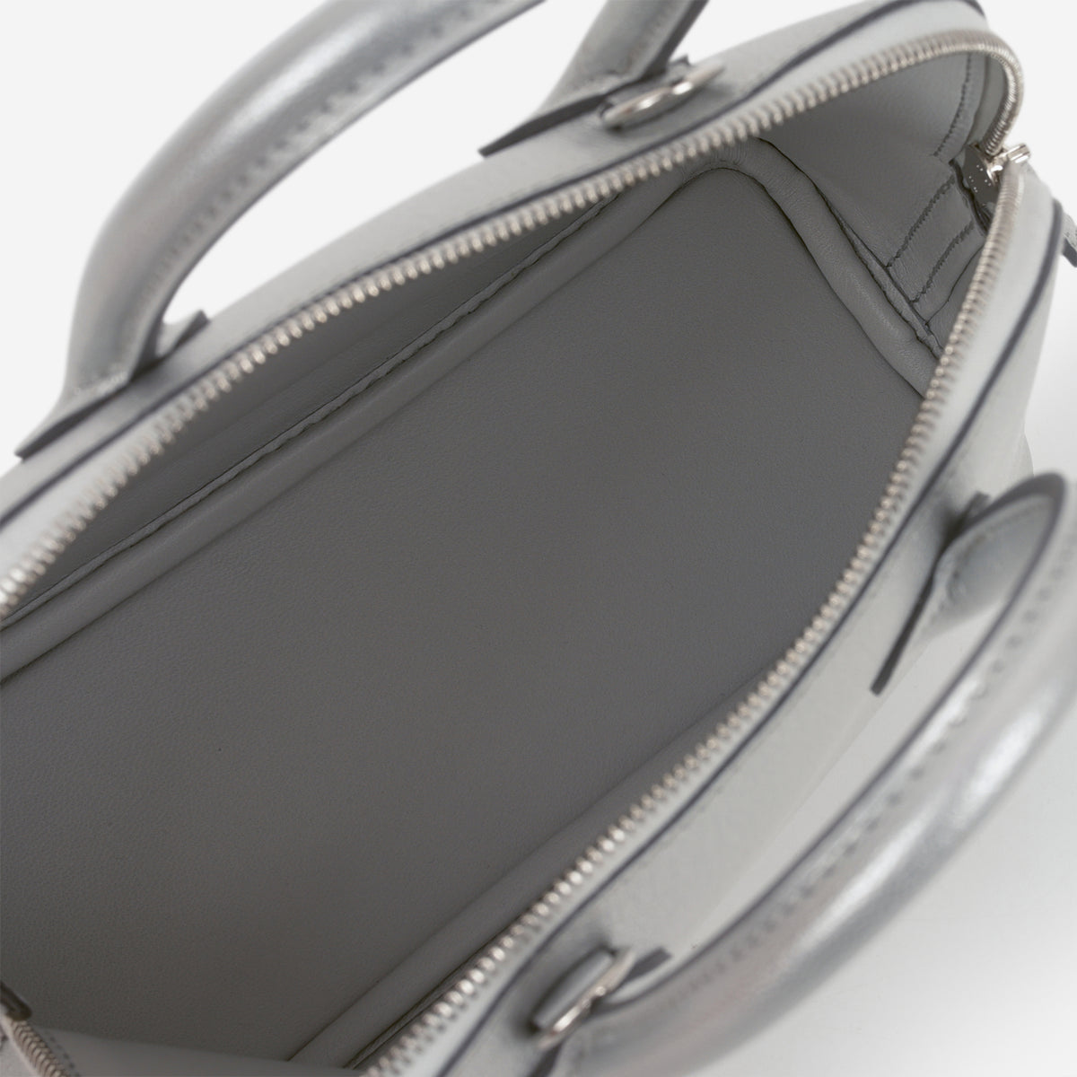 Hermès Mini Bolide - Argent Chevre Chamkilight | Palladium Hardware