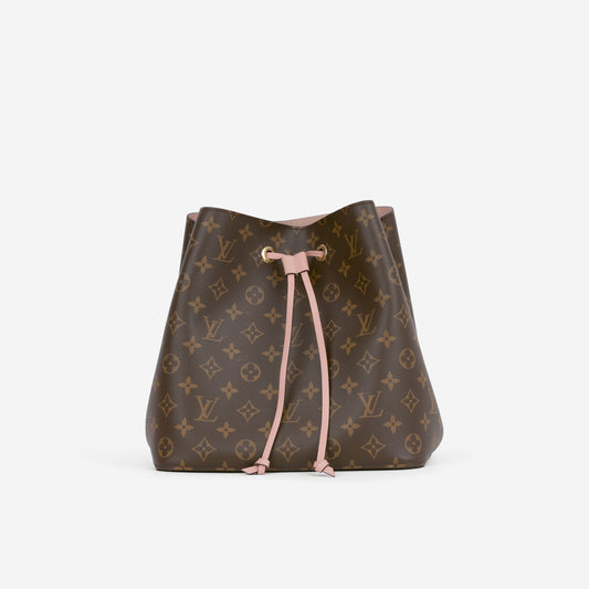 Louis Vuitton NeoNoe MM - Monogram Canvas / Pink Trim | Gold Hardware