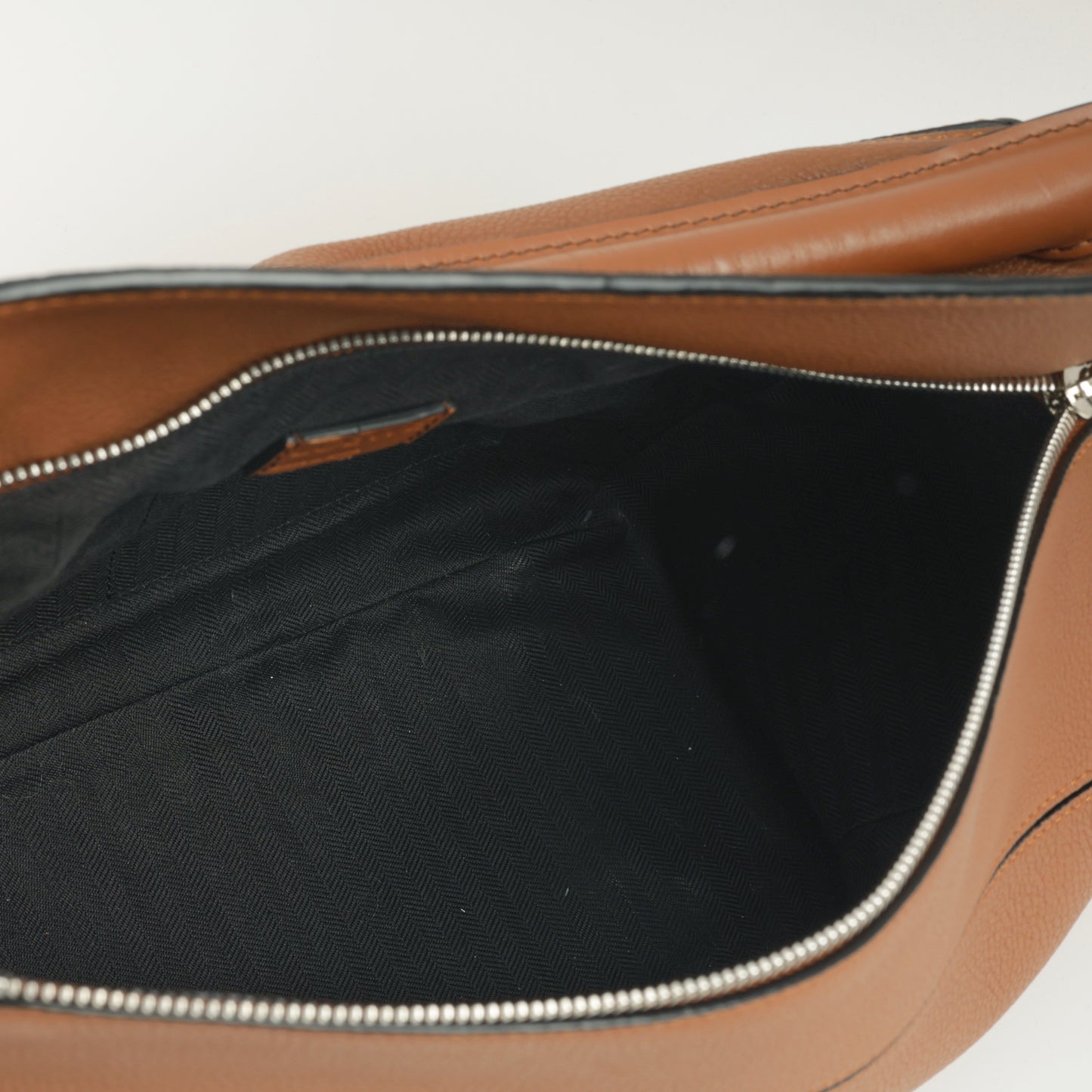 Loewe Large Puzzle Bag - Brown Grained Calfskin | Palladium Hardware - Bagista