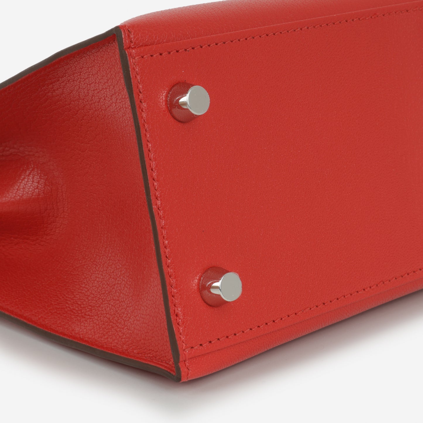 Hermès Kelly 25 - Rouge De Coeur Chevre Chamkila | Palladium Hardware