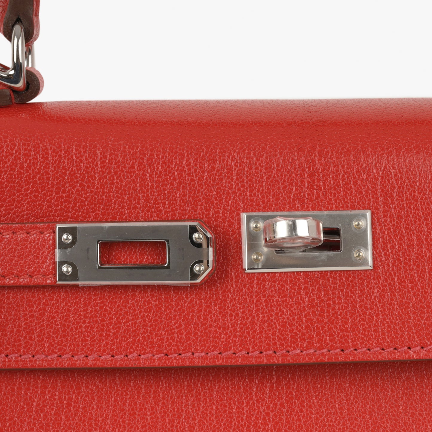 Hermès Kelly 25 - Rouge De Coeur Chevre Chamkila | Palladium Hardware