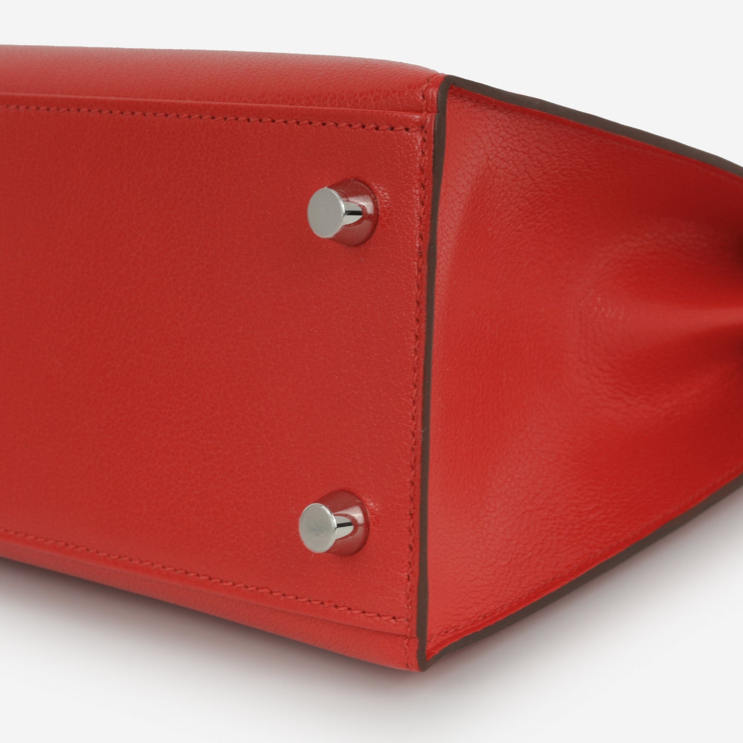 Hermès Kelly 25 - Rouge De Coeur Chevre Chamkila | Palladium Hardware