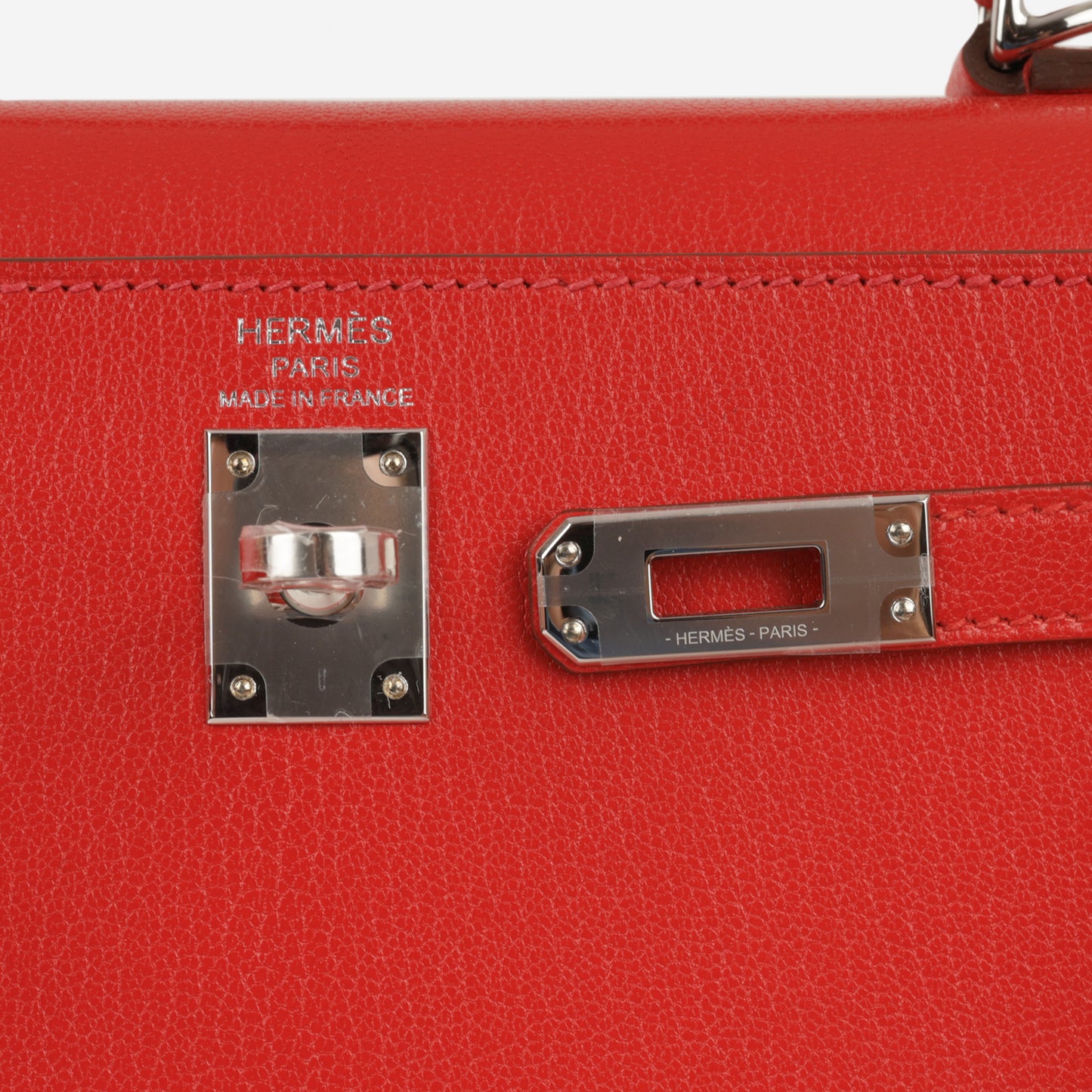 Hermès Kelly 25 - Rouge De Coeur Chevre Chamkila | Palladium Hardware