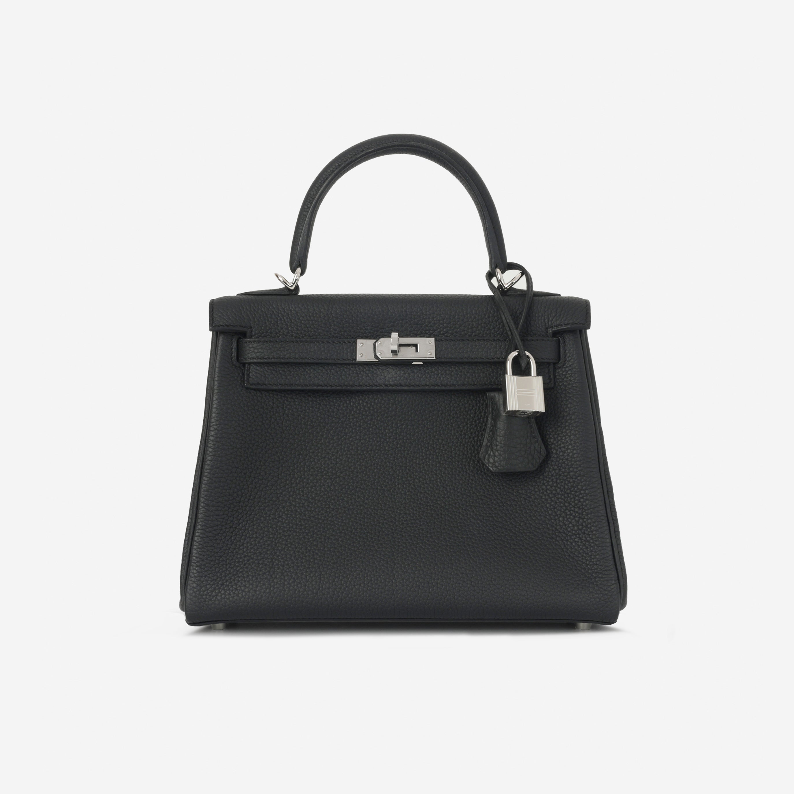 Hermès - Kelly 25 - Noir Togo PHW - 2023 – Bagista