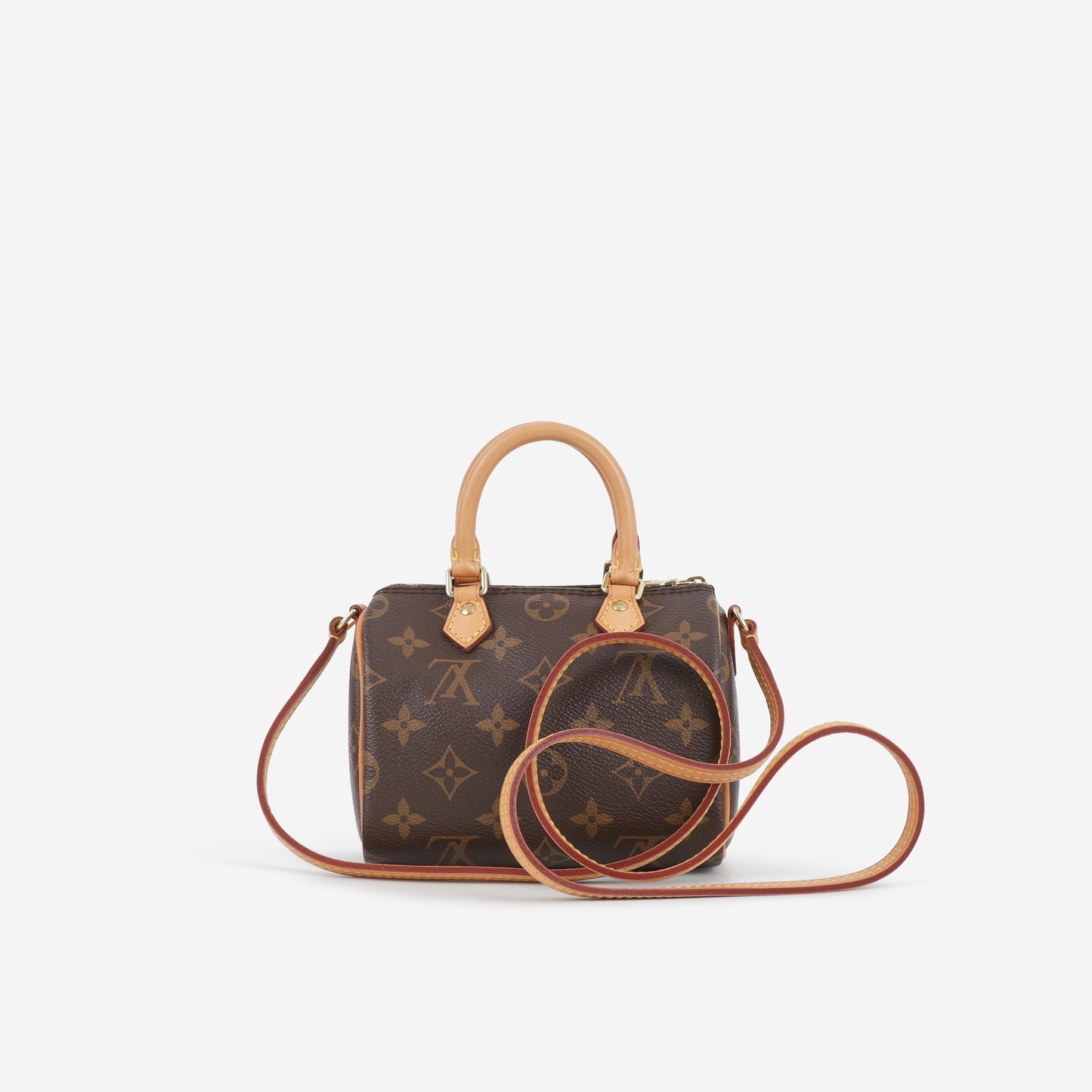 Louis Vuitton Nano Speedy Bandouliere - Monogram Canvas | Gold Hardware