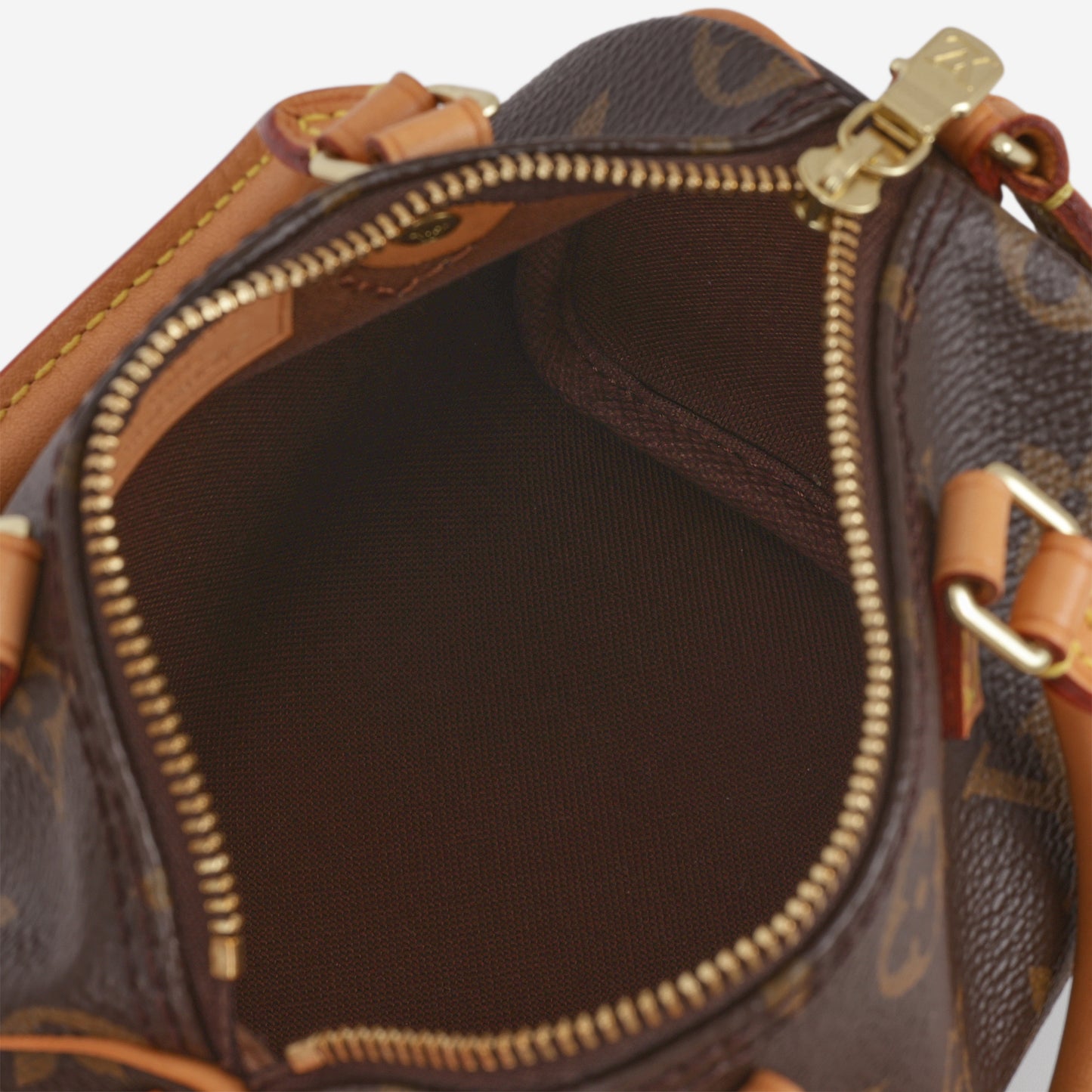 Louis Vuitton Nano Speedy Bandouliere - Monogram Canvas | Gold Hardware