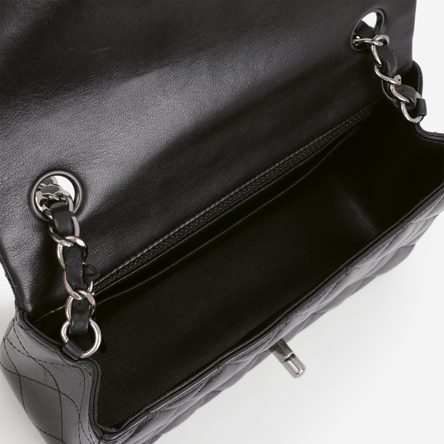 Chanel Mini Rectangular - Black Lambskin | Gunmetal Hardware