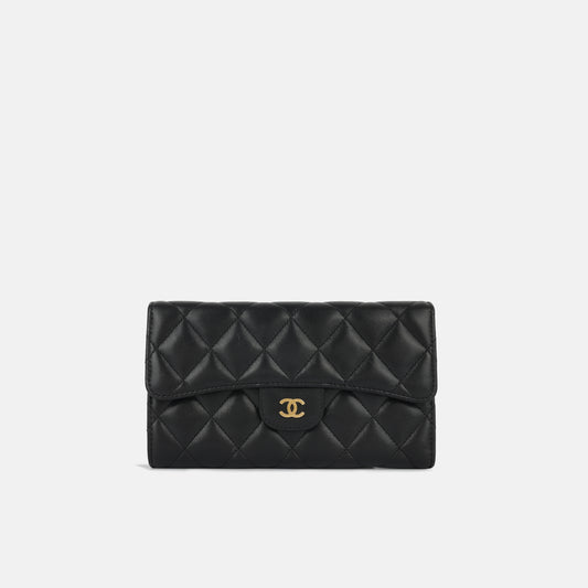 Classic Flap Wallet - Black