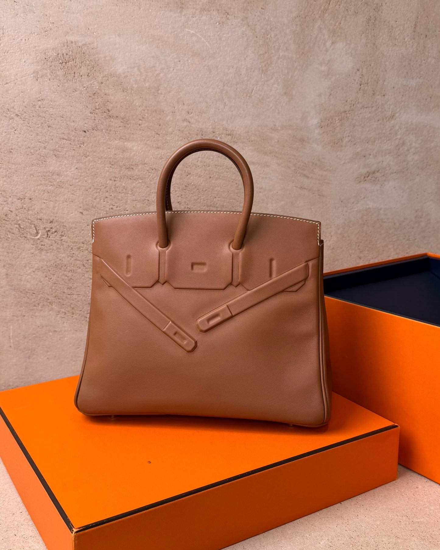 Hermès Birkin 25 Shadow - Gold Swift | Palladium Hardware