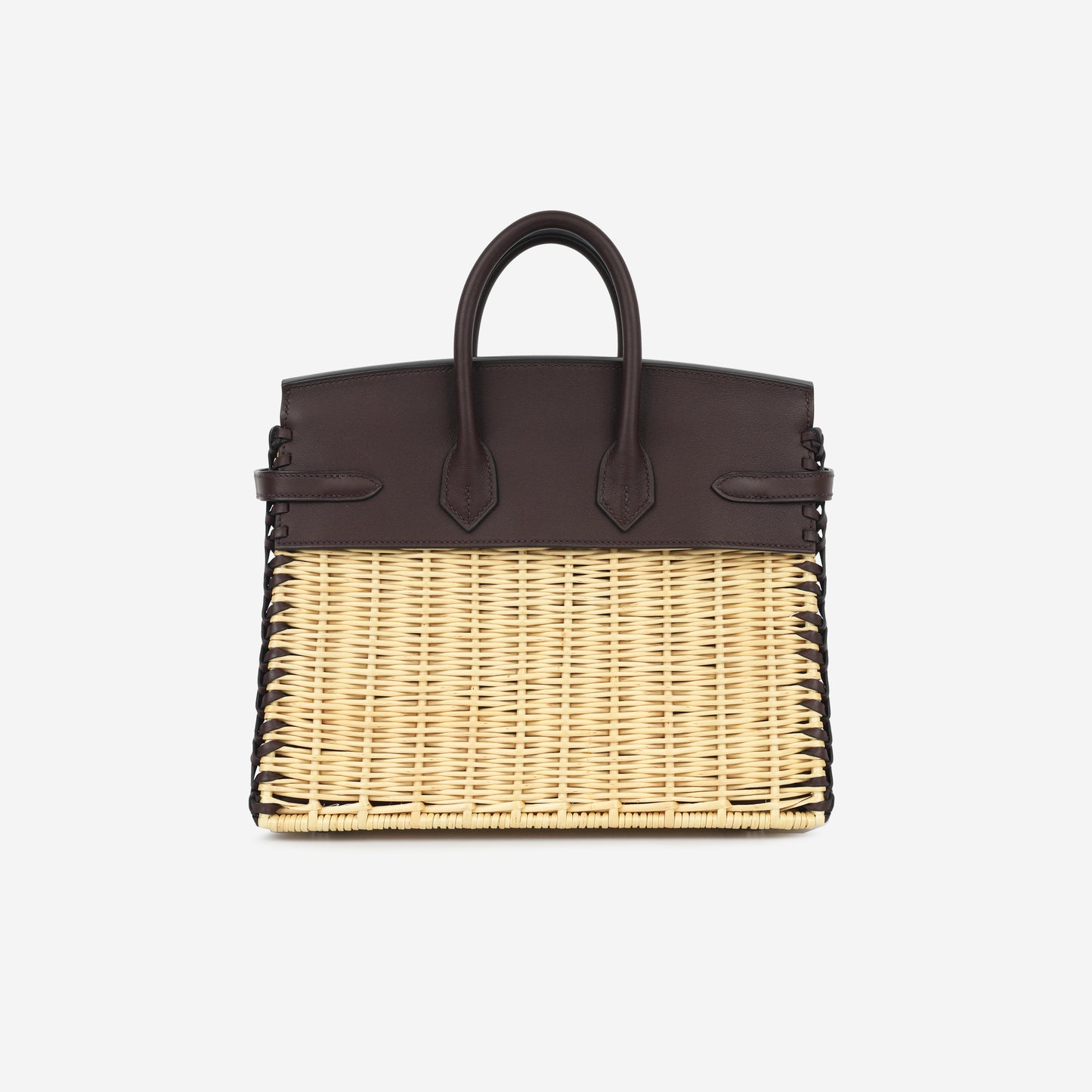 Picnic Birkin 25 Osier Wicker & Rouge Sellier