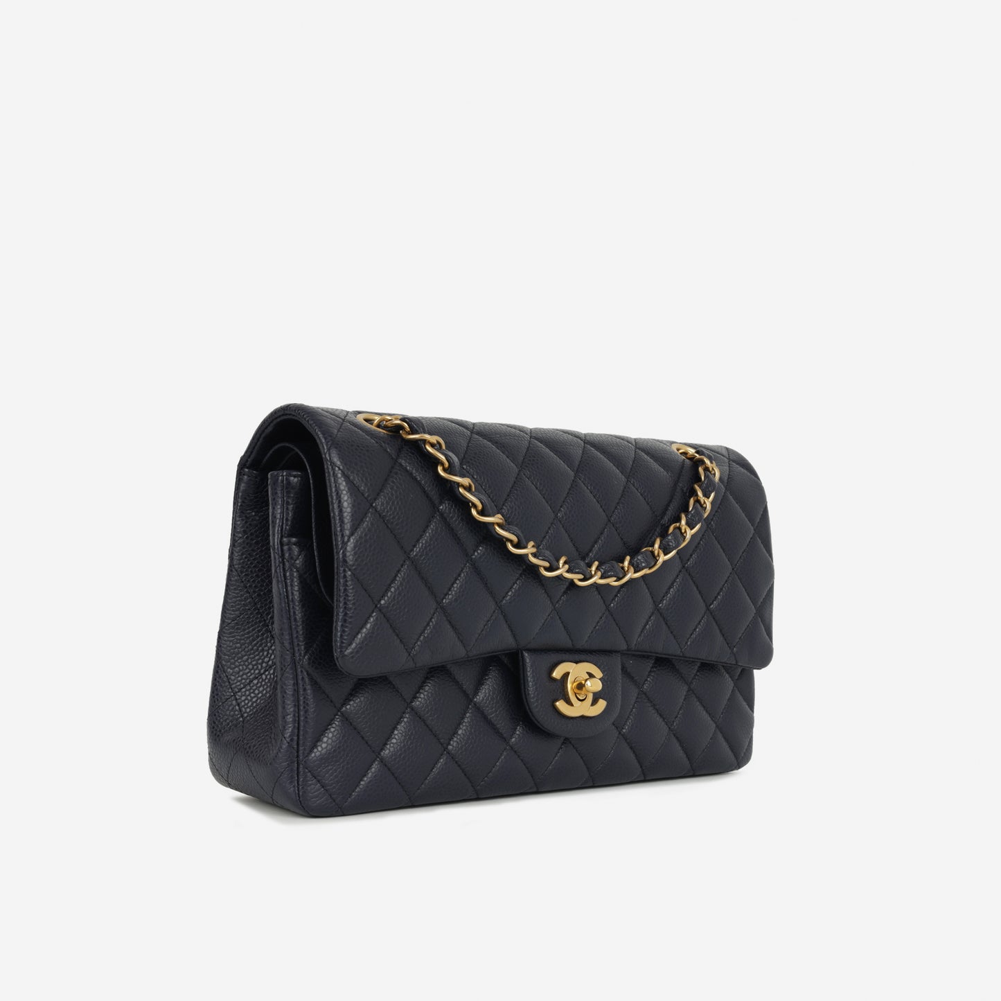 Chanel Medium Classic Flap - Navy Caviar | Gold Hardware