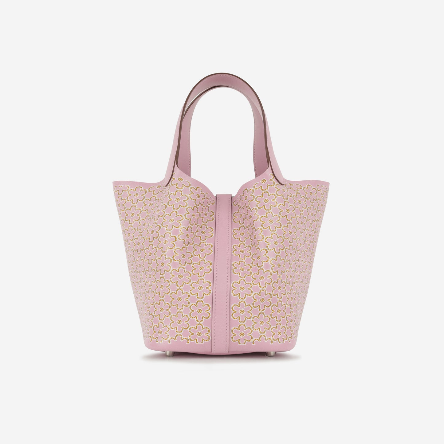 Hermès Picotin 18 "Lucky Daisy" - Mauve Sylvestre / Cuivre / Blanc Swift | Palladium Hardware