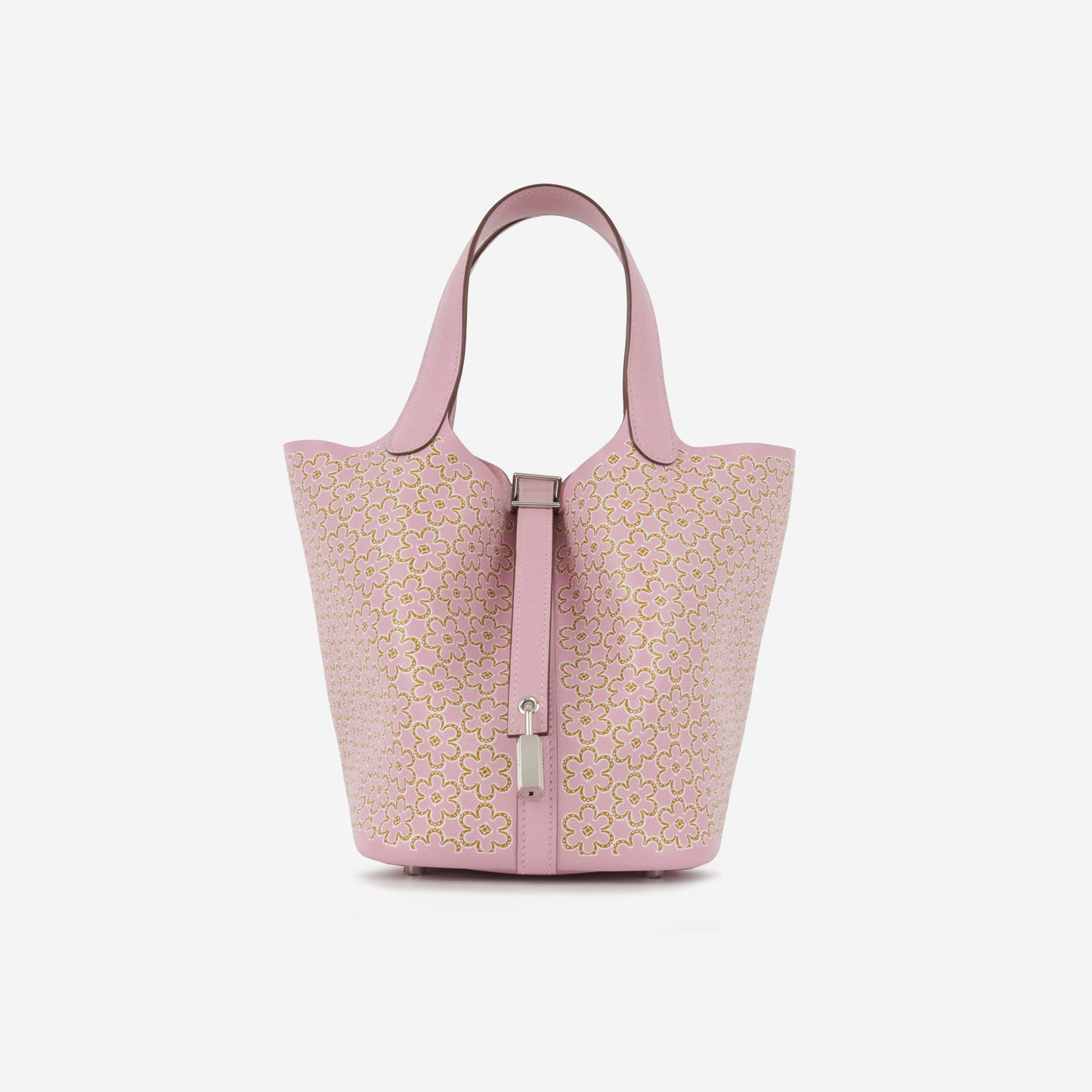 Hermès Picotin 18 "Lucky Daisy" - Mauve Sylvestre / Cuivre / Blanc Swift | Palladium Hardware