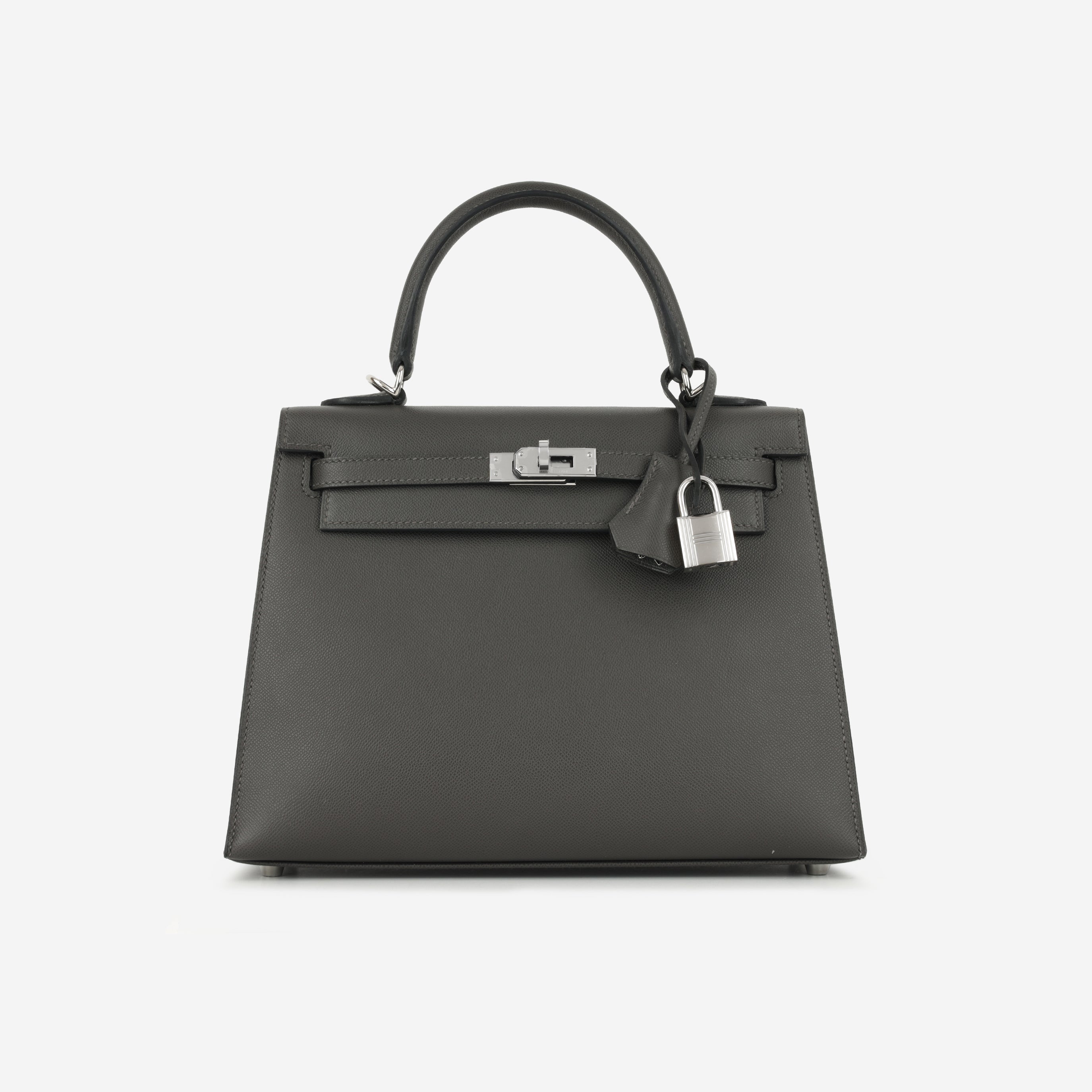 Hermès Kelly 25 - Graphite Madame | Palladium Hardware – Bagista