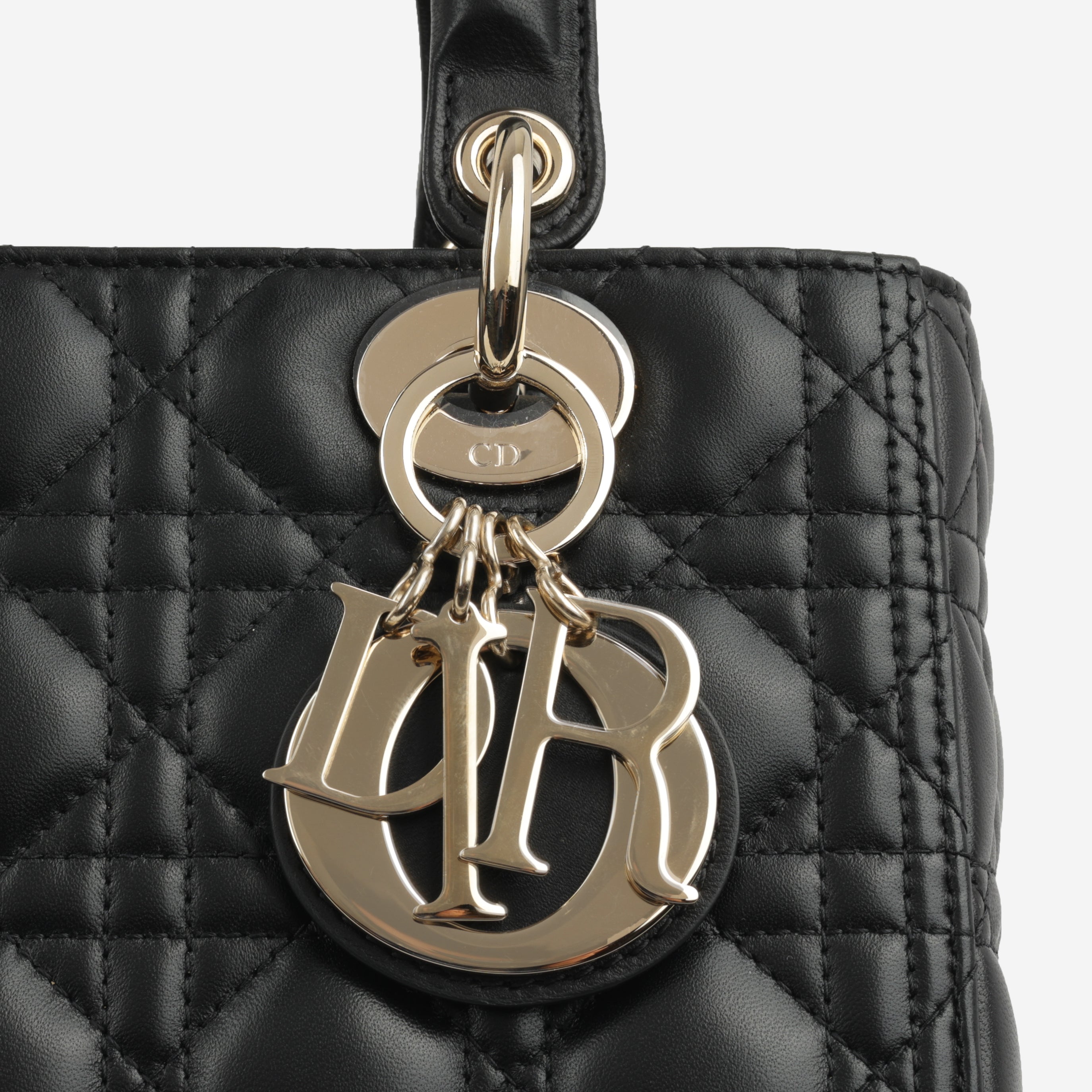 Authentic Lady Dior - Black Cannage Lambskin CGHW | Bagista UK