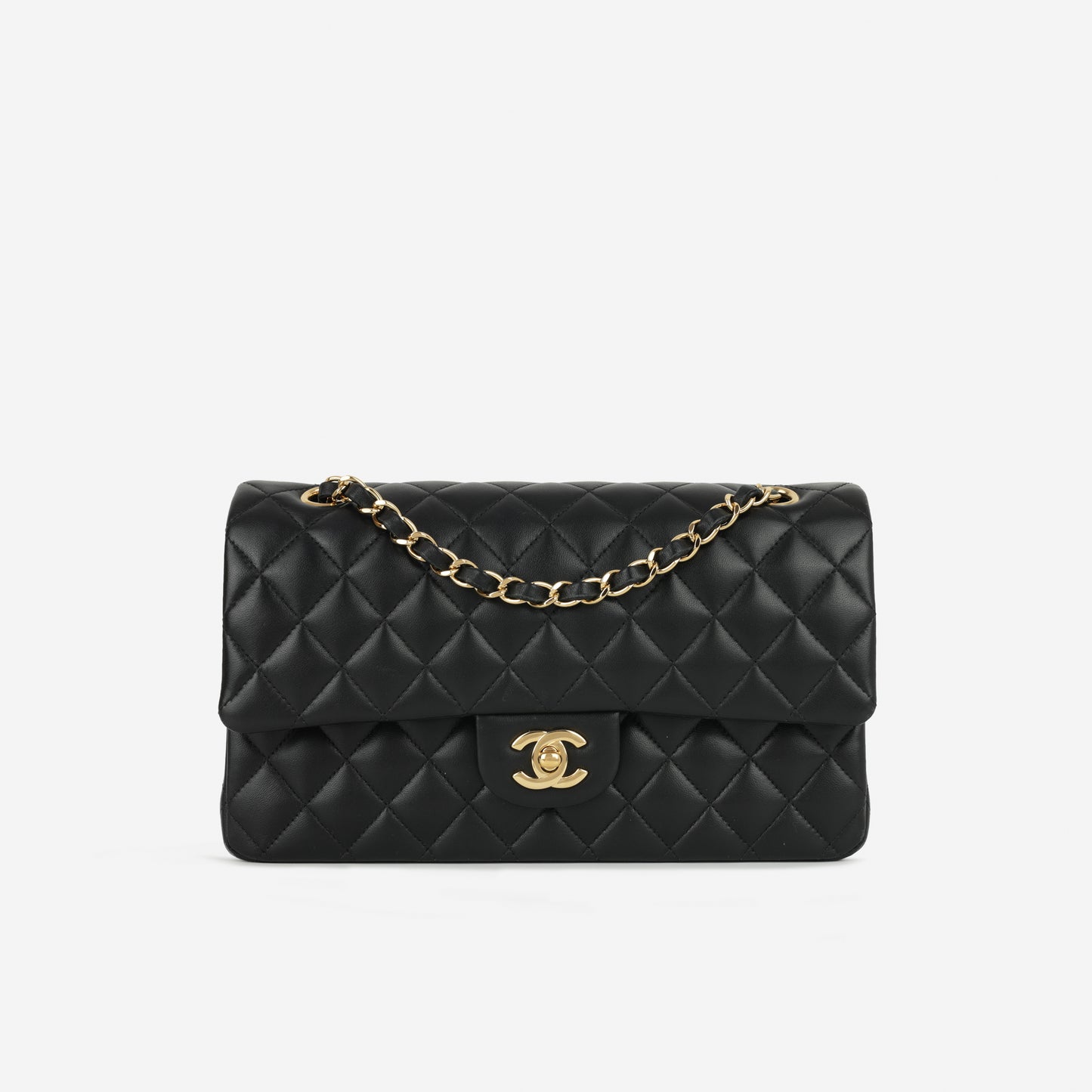 Chanel Medium Classic Flap - Black Lambskin | Gold Hardware