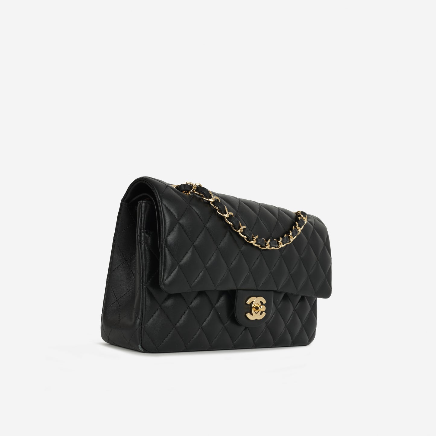 Chanel Medium Classic Flap - Black Lambskin | Gold Hardware