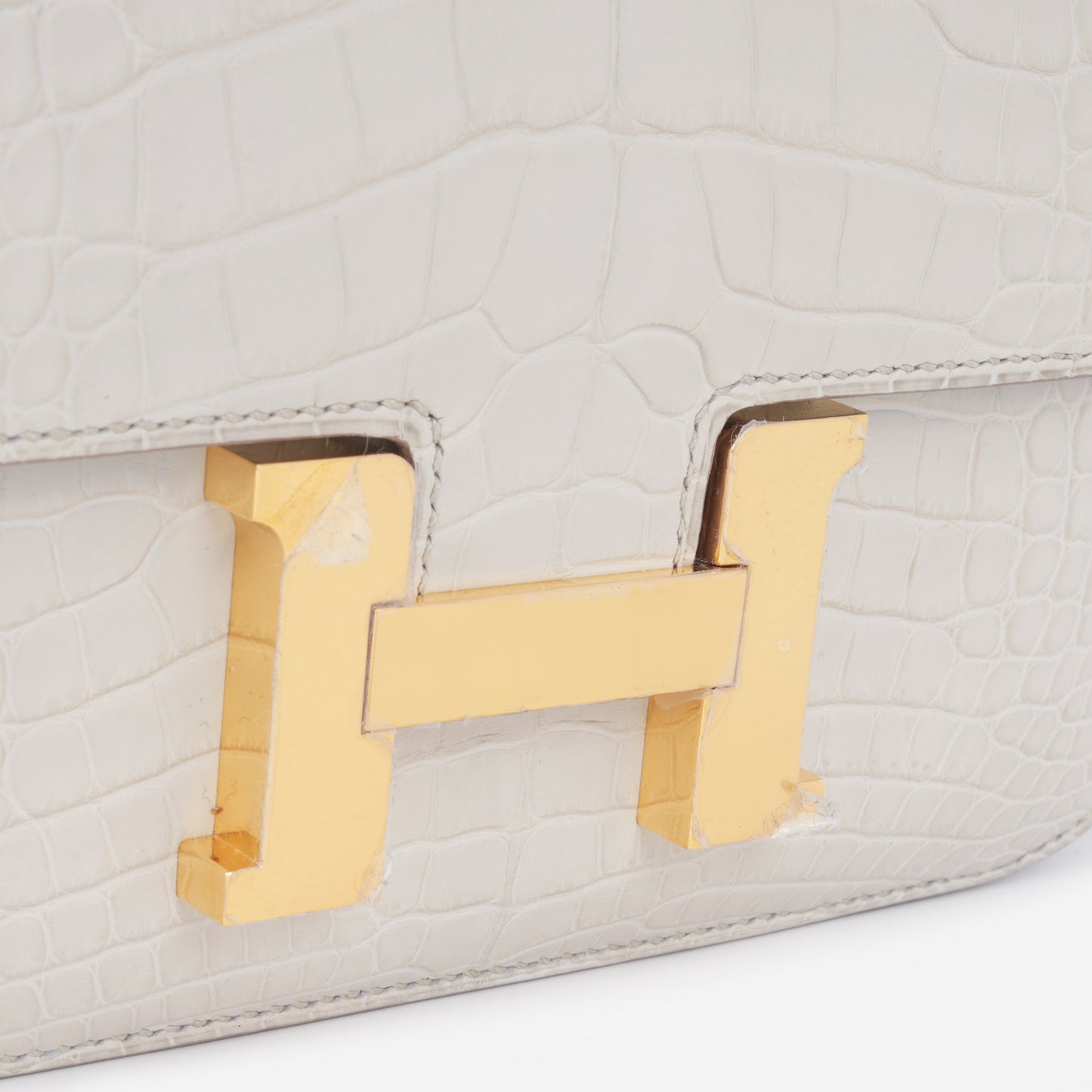 Hermès Constance 18 - Beton Alligator |  Gold Hardware