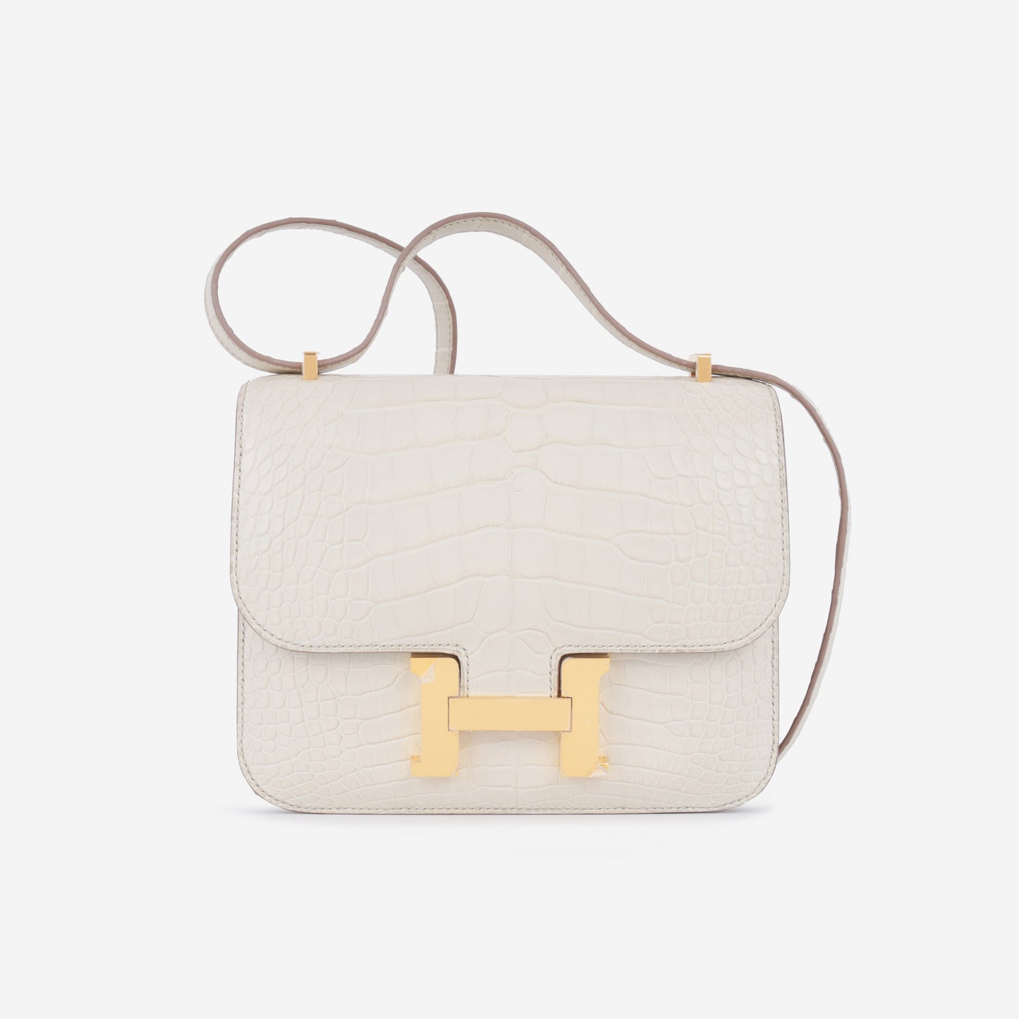 Hermès Constance 18 - Beton Alligator |  Gold Hardware