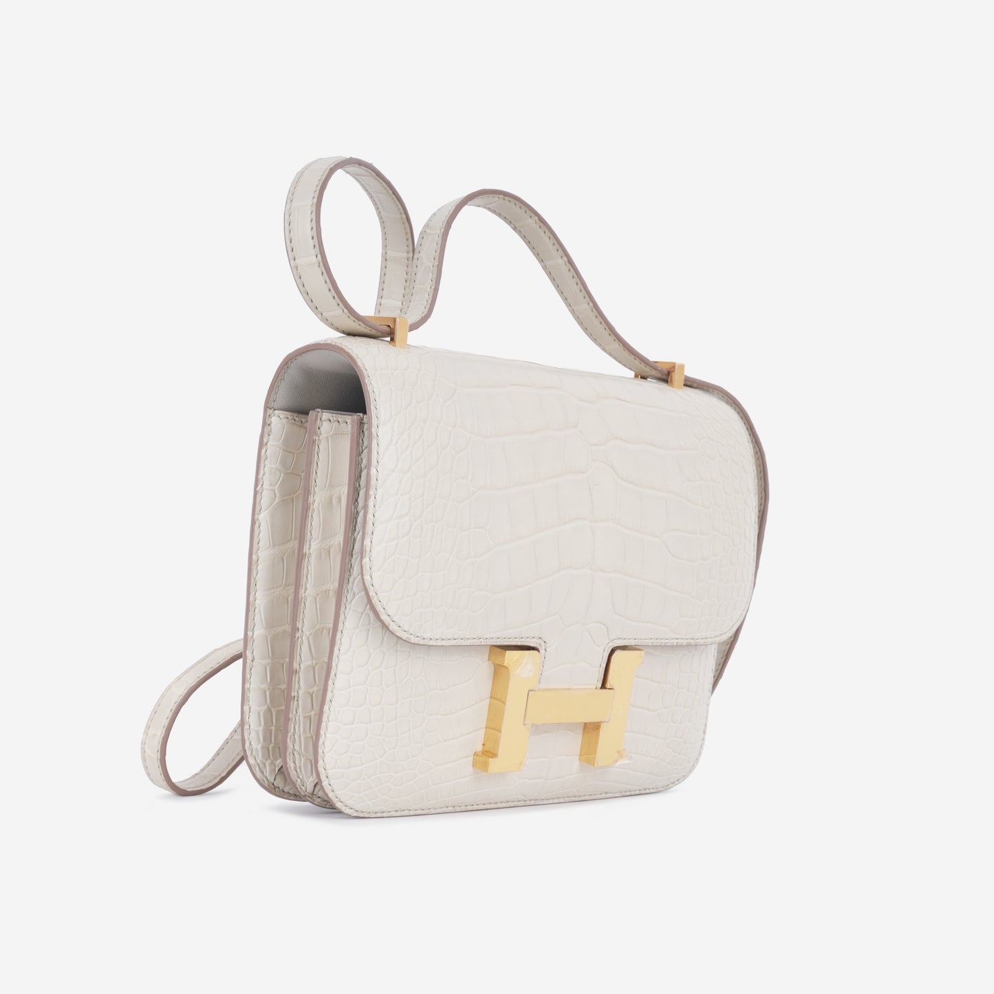 Hermès Constance 18 - Beton Alligator |  Gold Hardware