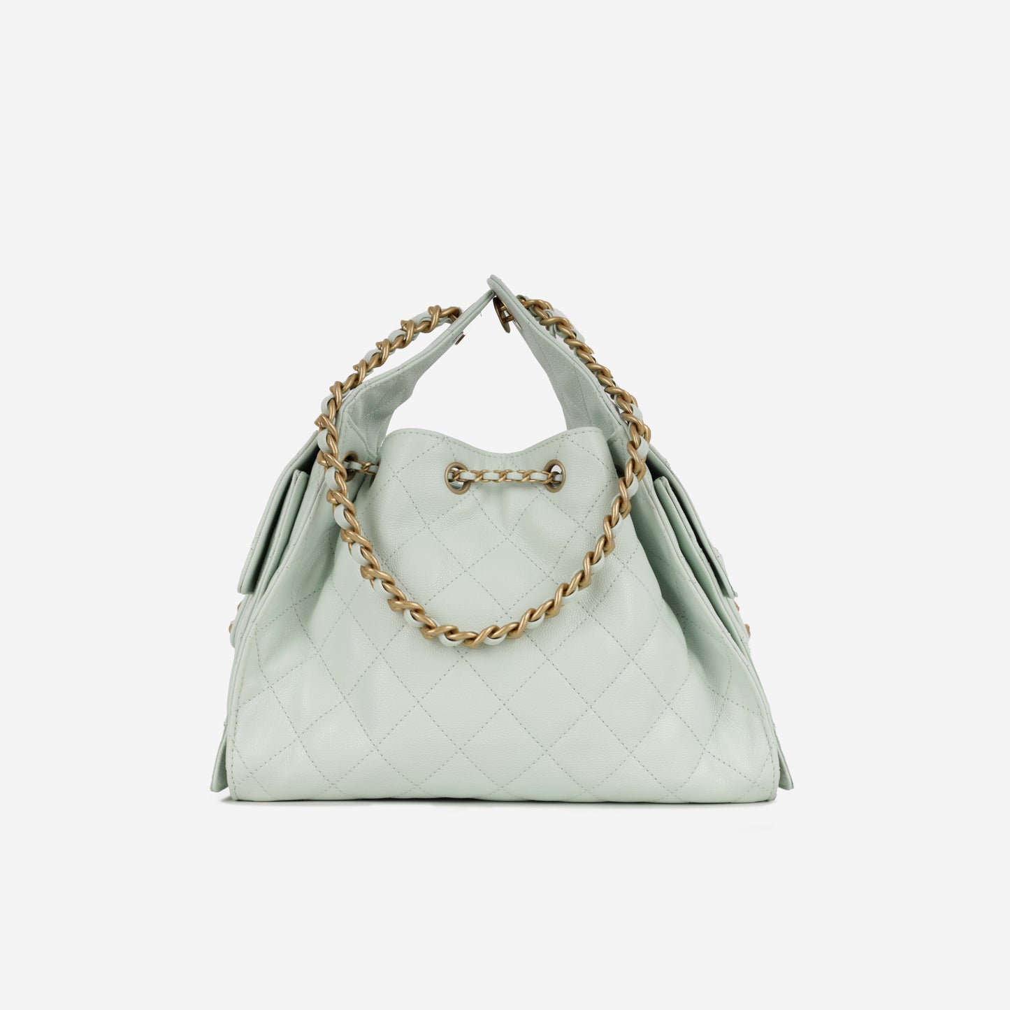 Chanel Small 25 Hobo - Mint Caviar | Gold Hardware