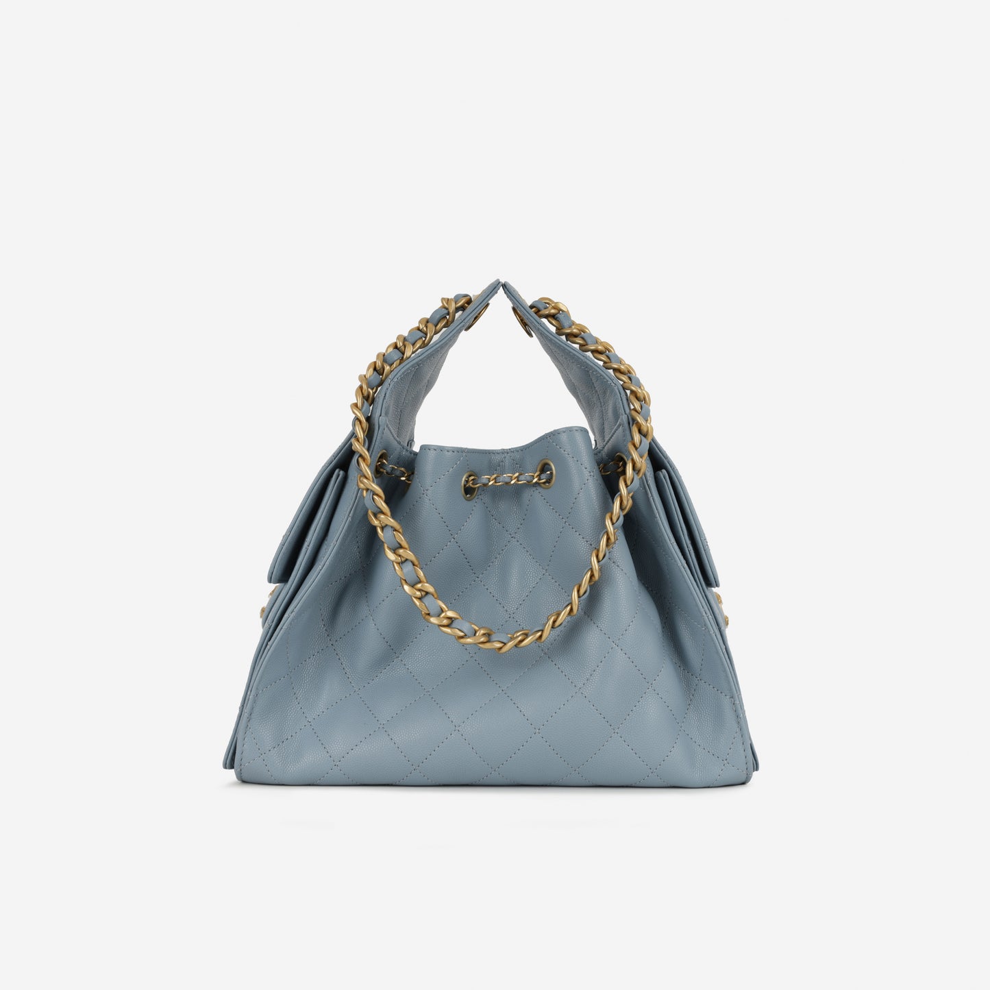 Chanel Small 25 Hobo - Light Blue Caviar | Gold Hardware