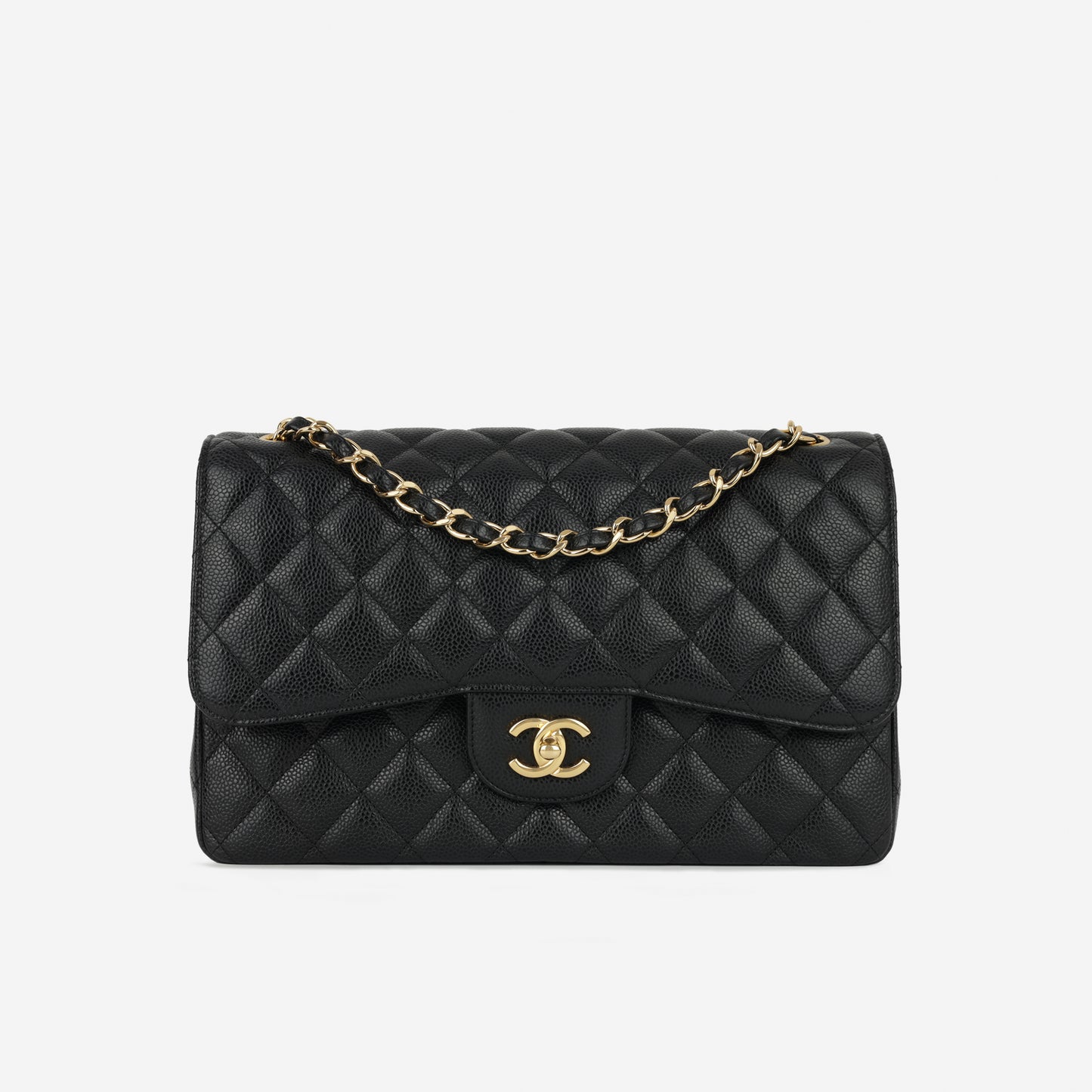 Chanel Classic Jumbo Double Flap - Black Caviar | Gold Hardware
