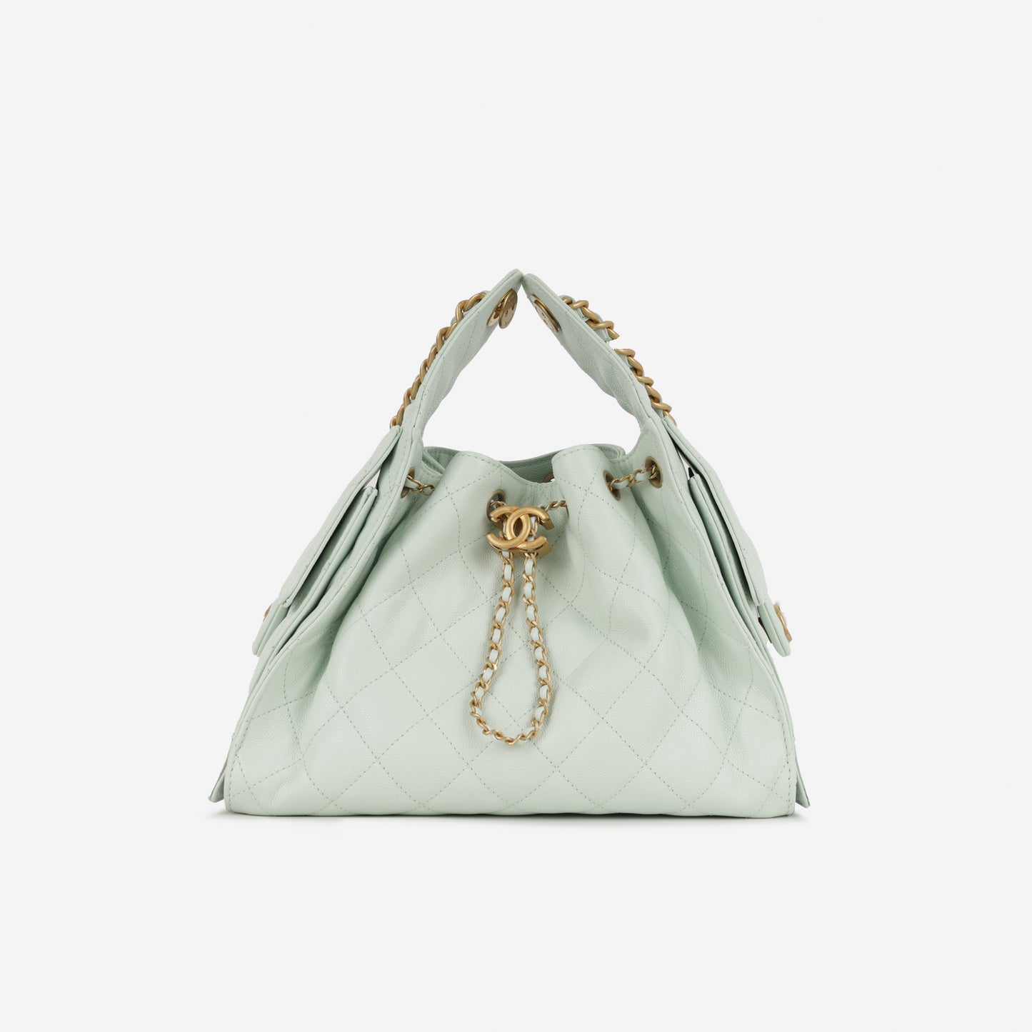 Chanel Small 25 Hobo - Mint Caviar | Gold Hardware