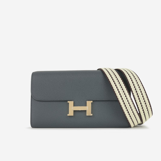 Constance To Go Cavale - Gris Misty Epsom | Permabrass Hardware