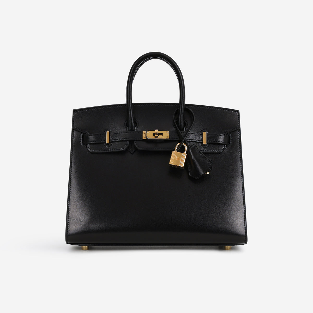 Hermès Birkin 25 - Noir Box Calf Sellier | Gold Hardware