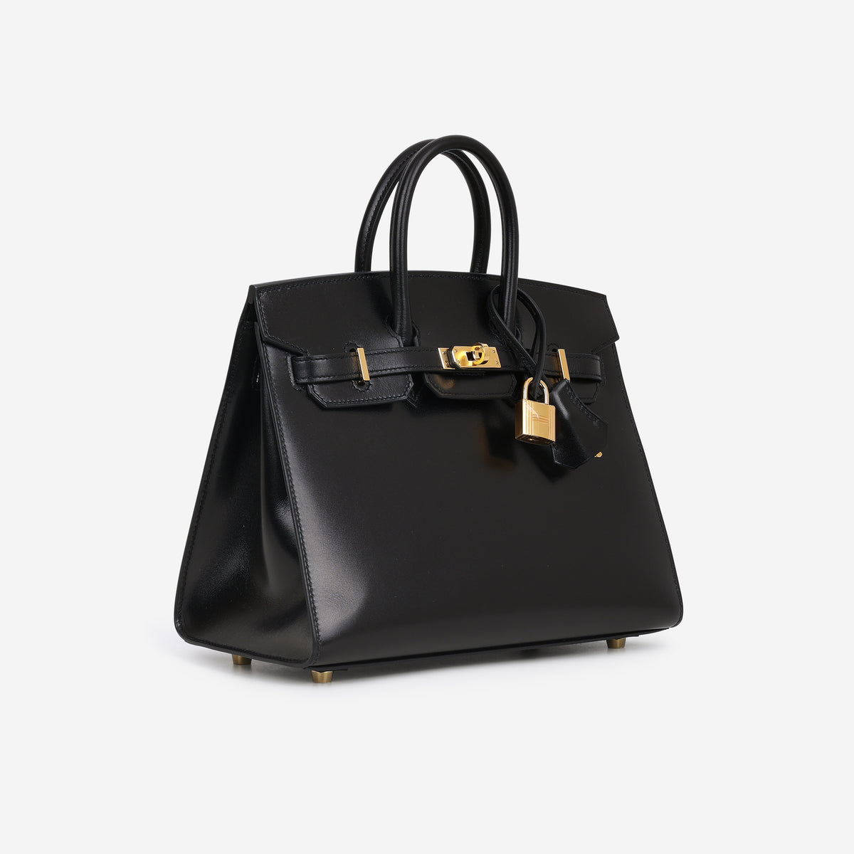Hermès Birkin 25 - Noir Box Calf Sellier | Gold Hardware