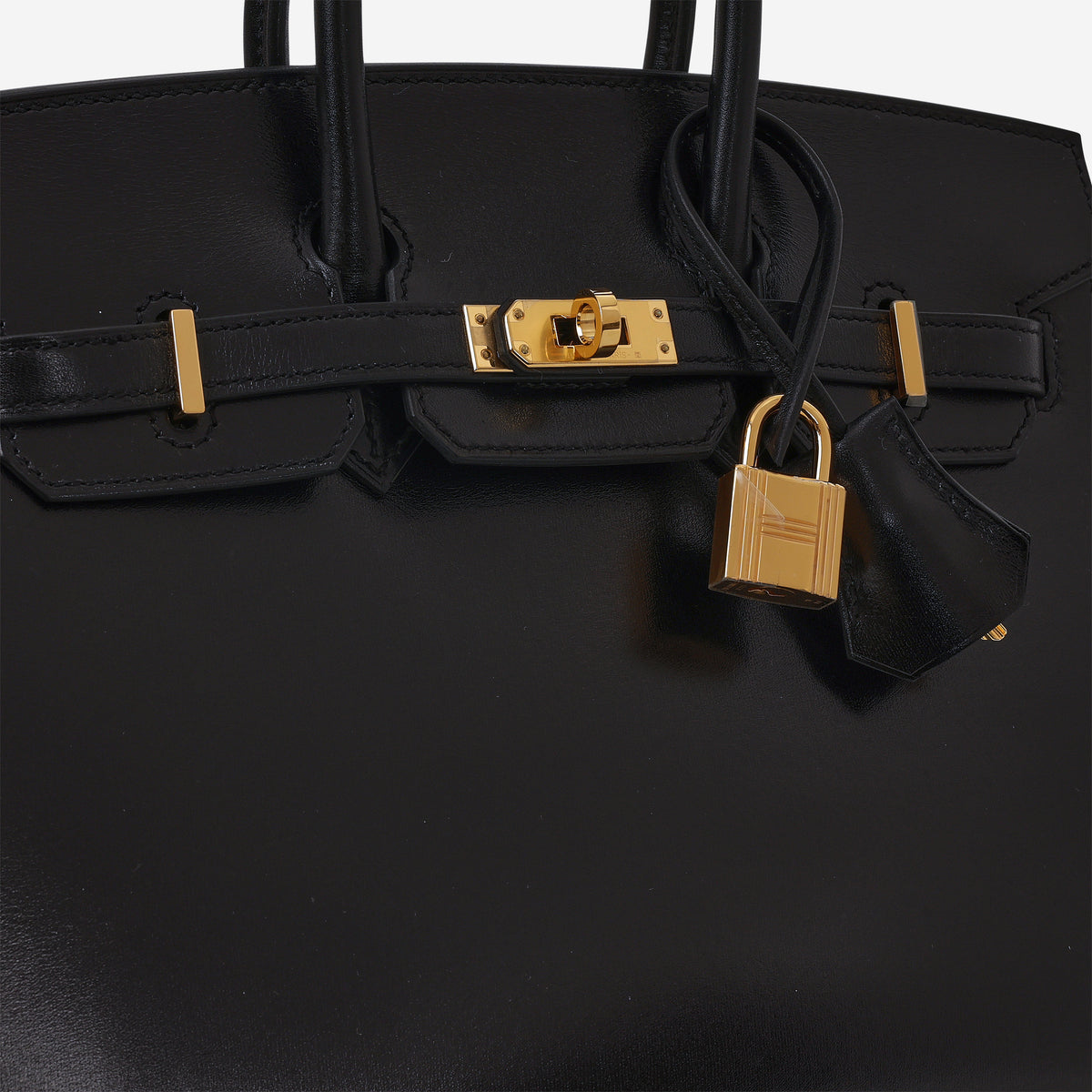 Hermès Birkin 25 - Noir Box Calf Sellier | Gold Hardware