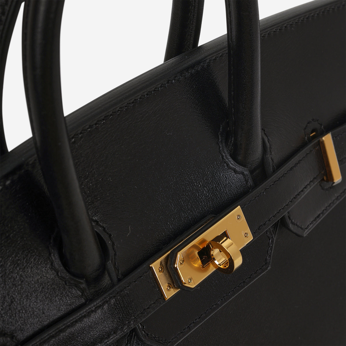 Hermès Birkin 25 - Noir Box Calf Sellier | Gold Hardware