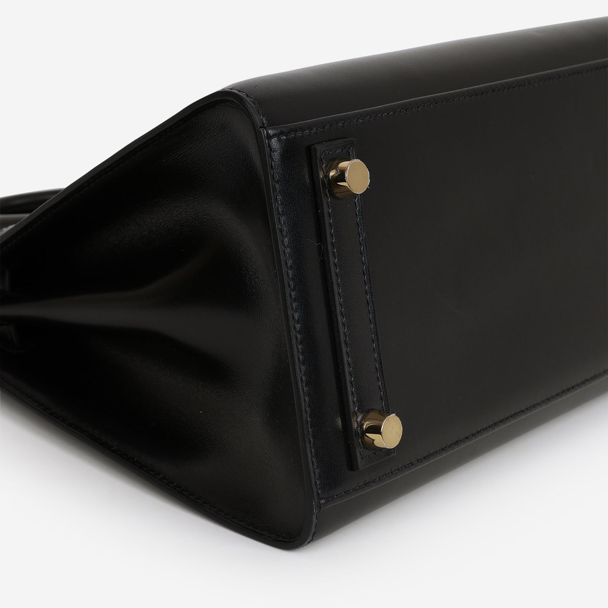 Hermès Birkin 25 - Noir Box Calf Sellier | Gold Hardware