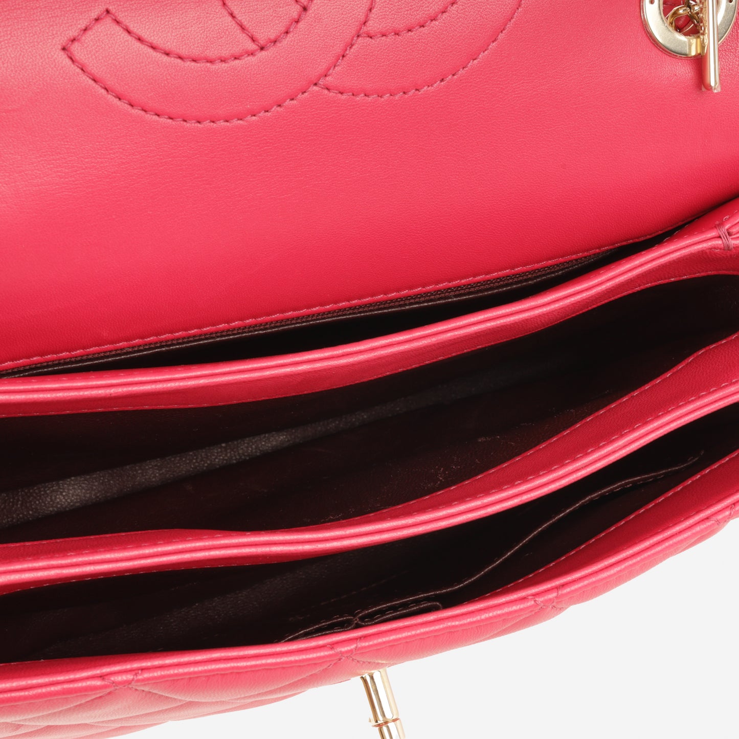 Chanel Small Trendy CC Flap Bag - Raspberry Lambskin | Champagne Gold Hardware