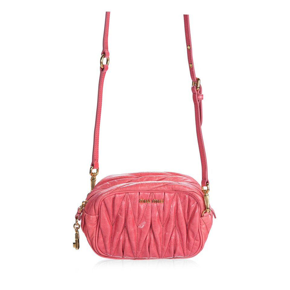 Matelassé Leather Small Crossbody