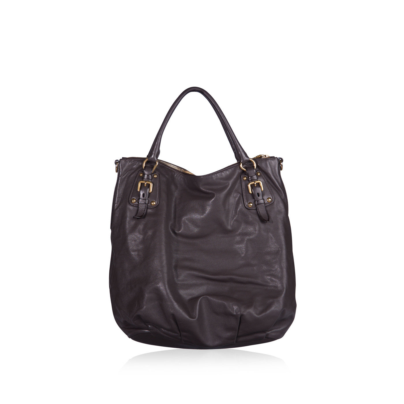 Bruciato Cervo Leather Bauletto