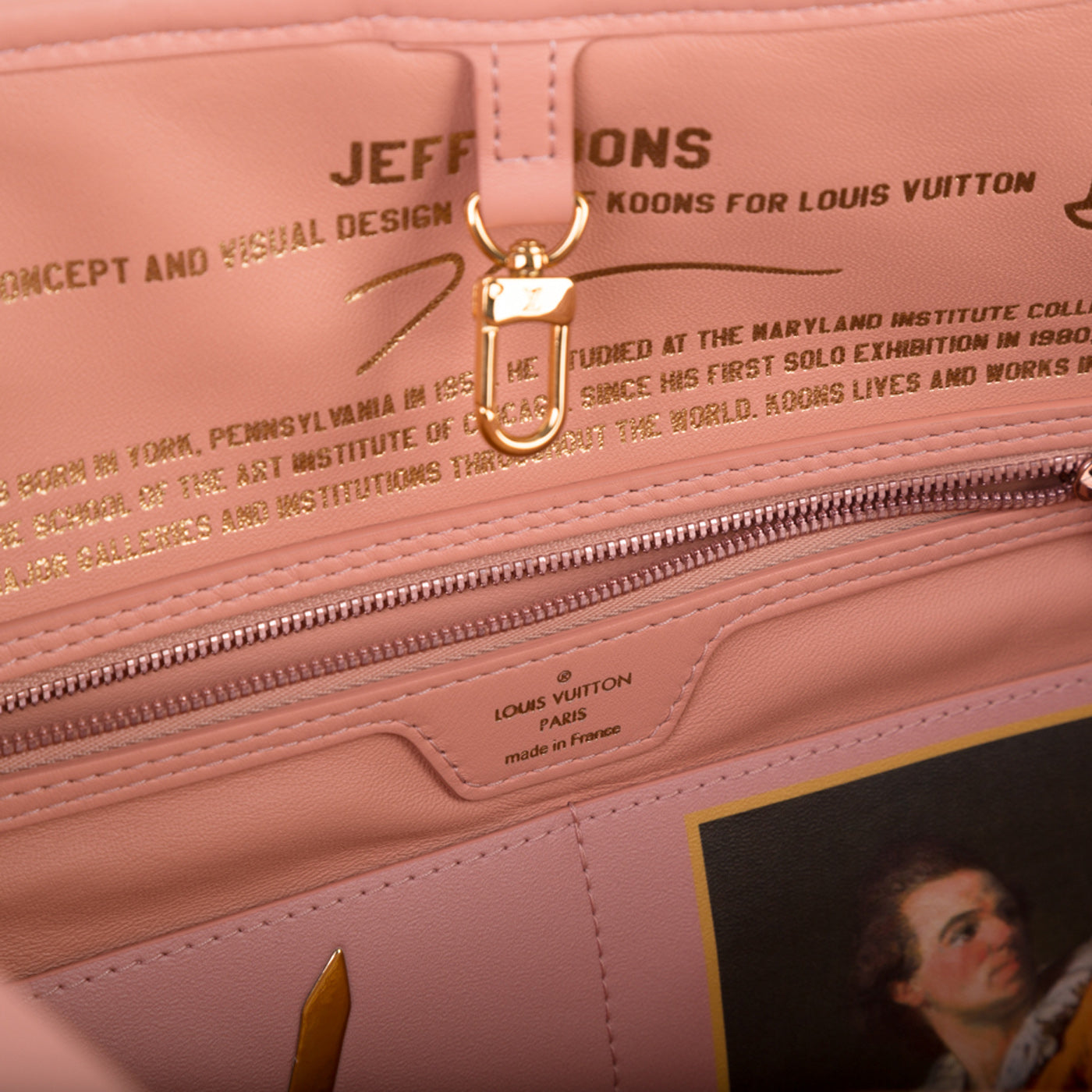 Louis Vuitton Zippy Wallet Limited Edition Jeff Koons Fragonard Print Can