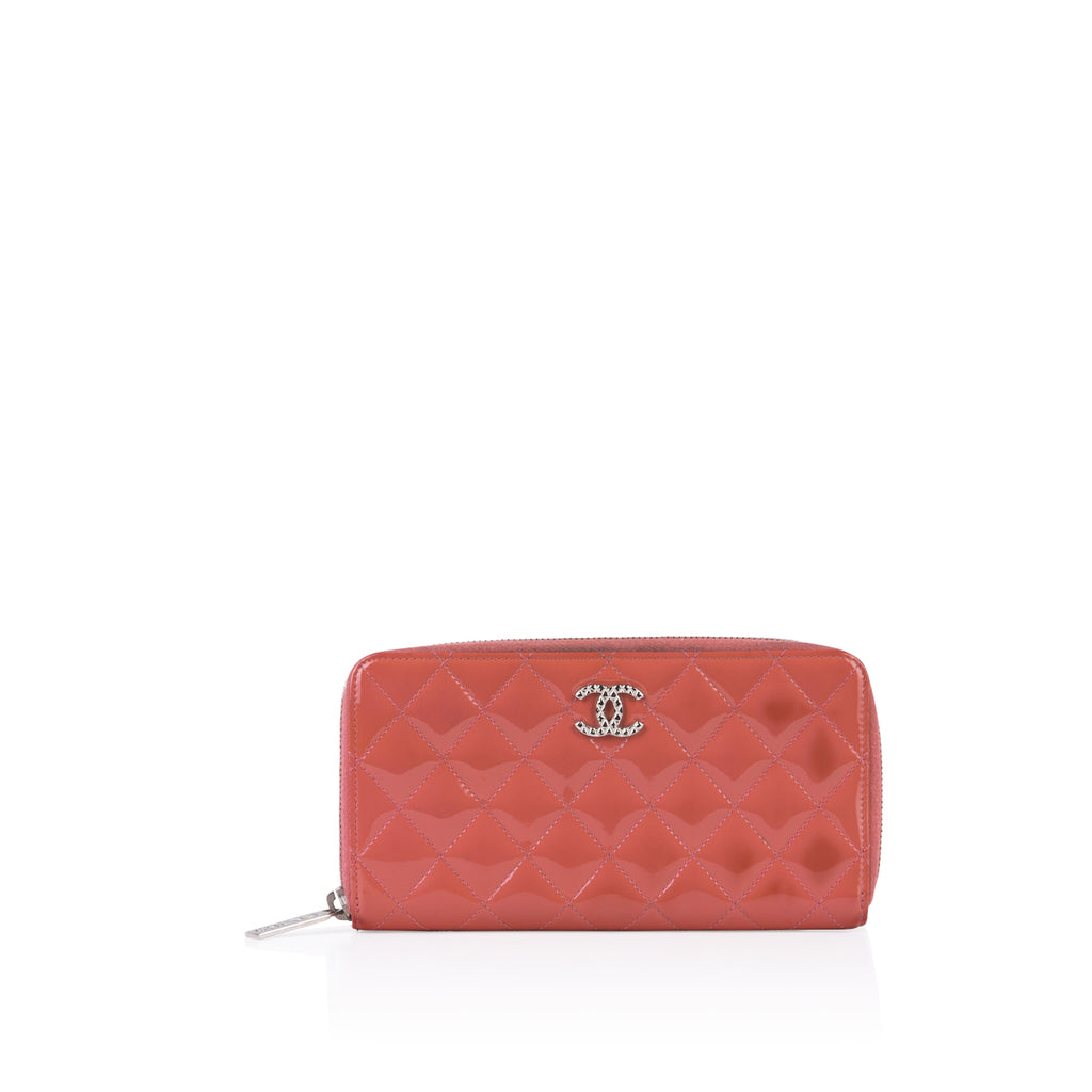 Patent Quilted Wallet