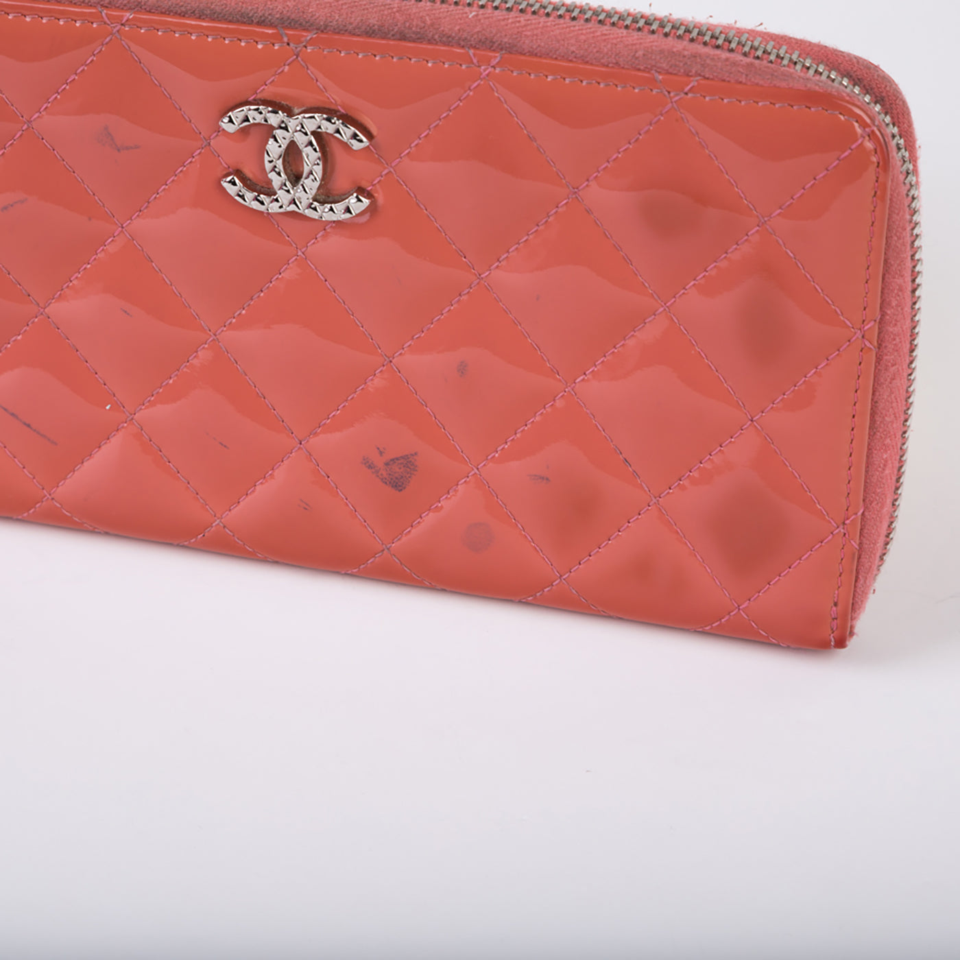 Patent Quilted Wallet