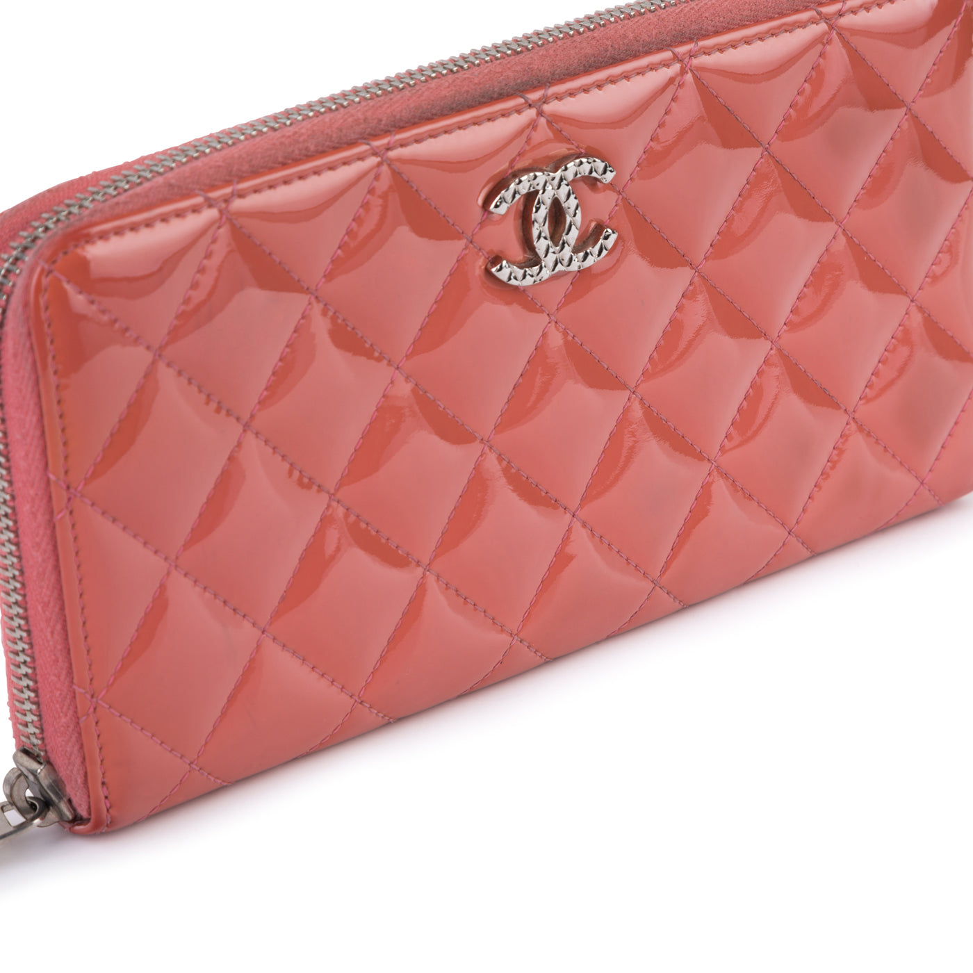 Patent Quilted Wallet