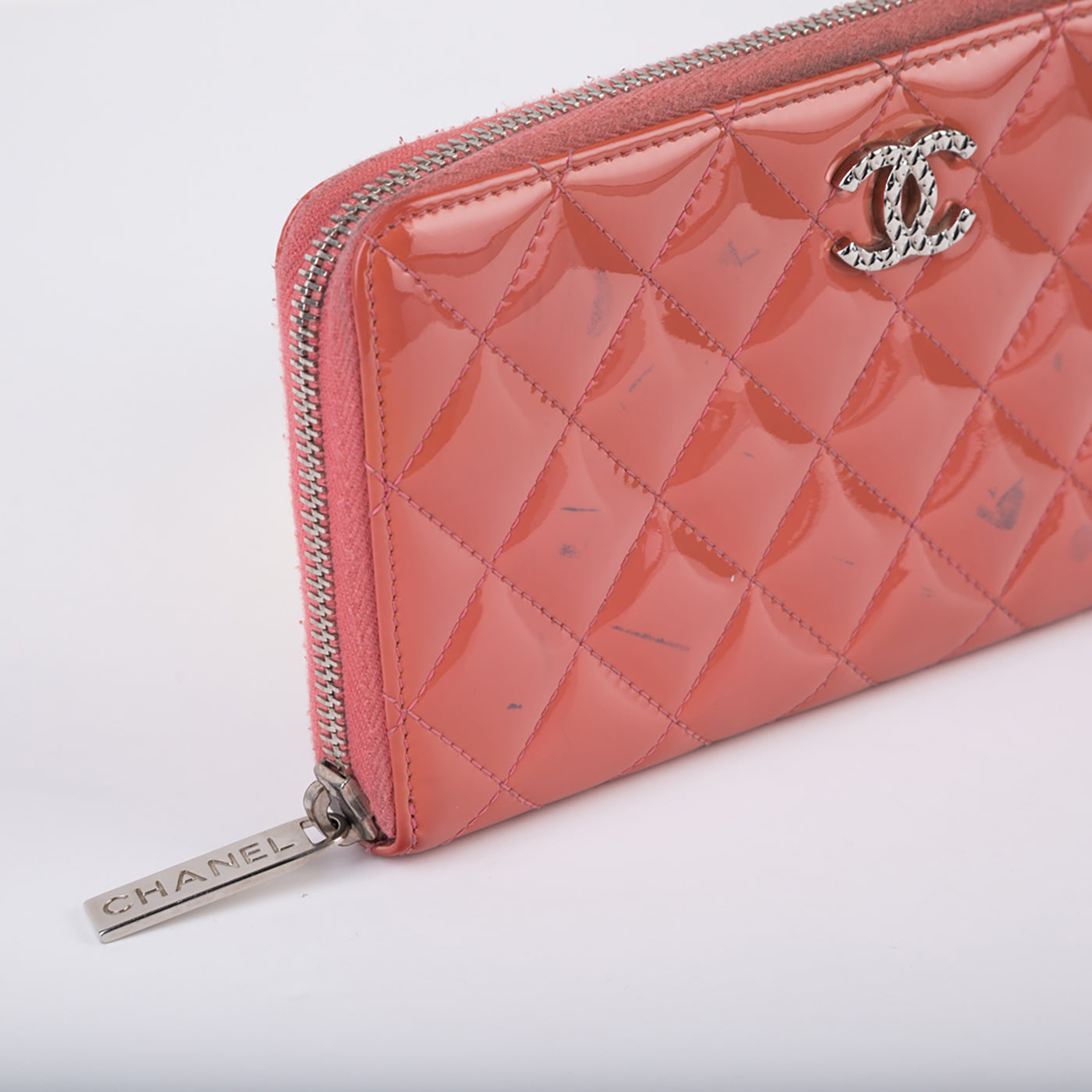 Patent Quilted Wallet